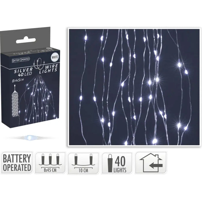 КОЛЕДНО ОСВЕТЛЕНИЕ КАСКАДА 40LED 8X45CM AX9730200