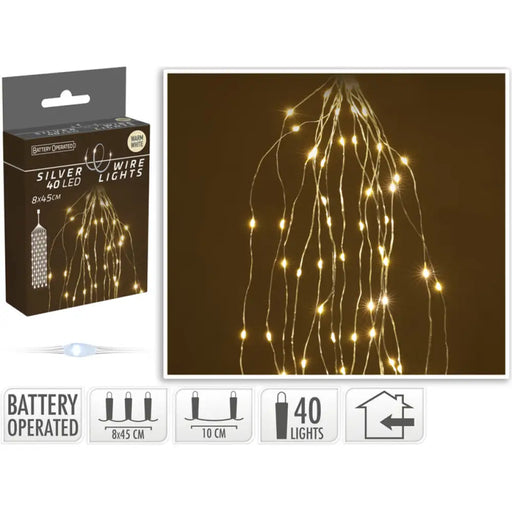 КОЛЕДНО ОСВЕТЛЕНИЕ КАСКАДА 40LED 8X45CM AX9731200