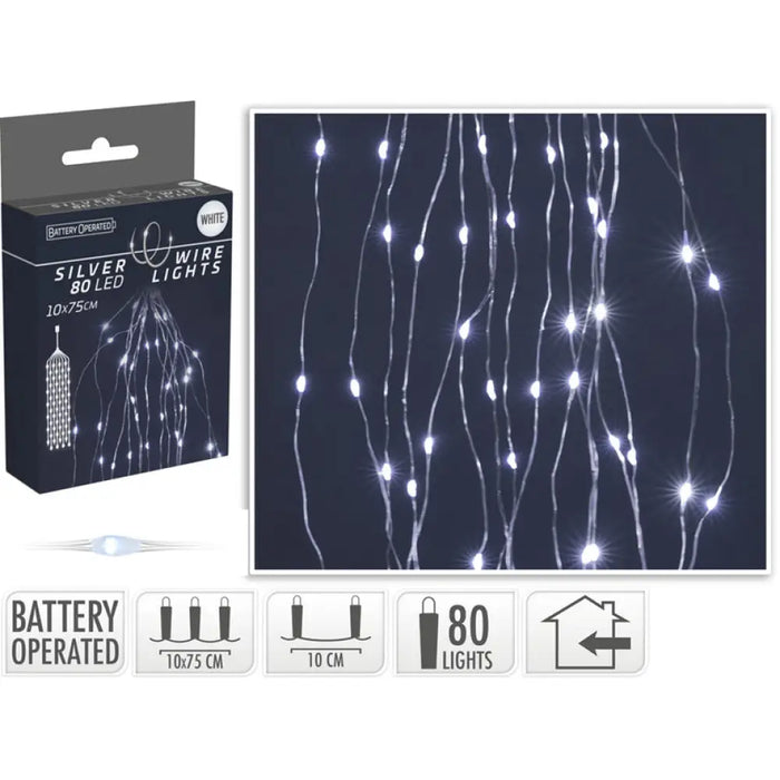КОЛЕДНО ОСВЕТЛЕНИЕ КАСКАДА 80LED 10X75CM AX9730210
