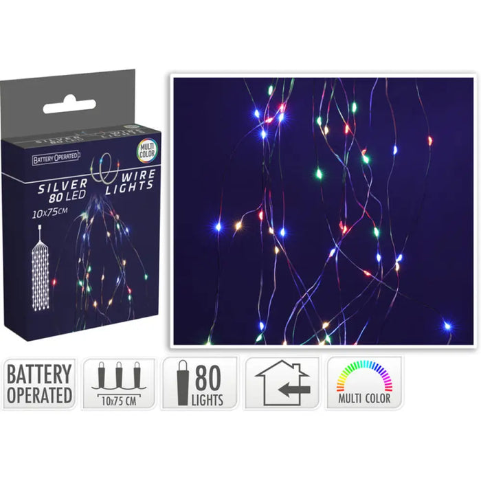КОЛЕДНО ОСВЕТЛЕНИЕ КАСКАДА 80LED 10X75CM MULTI AX9732210
