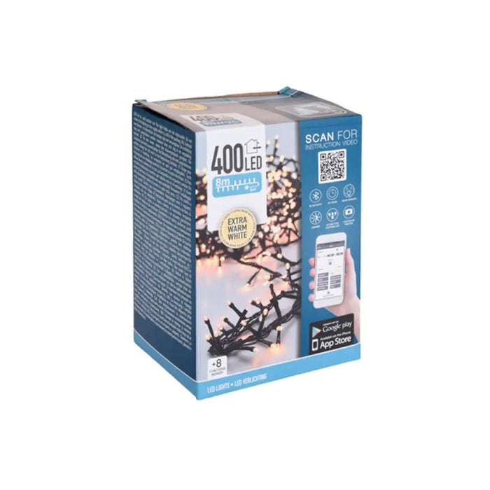 КОЛЕДНО ОСВЕТЛЕНИЕ КЛЪСТЕР SMART 800CM 400LED AX8718600