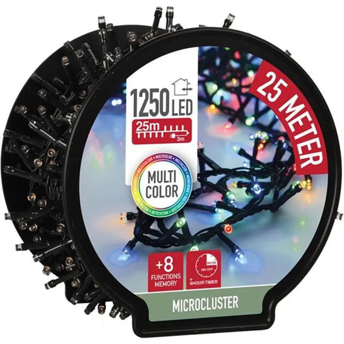 КОЛЕДНО ОСВЕТЛЕНИЕ МИКРОКЛЪСТЕР 2500CM 1250LED AX8521240