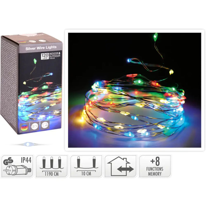 КОЛЕДНО ОСВЕТЛЕНИЕ СТРИНГ 120LED 300CM RGB AX8716710