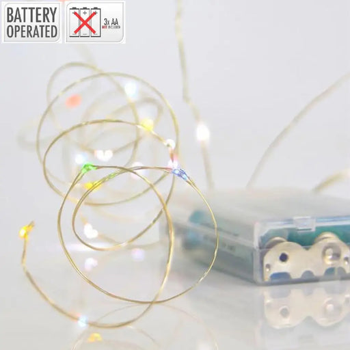 КОЛЕДНО ОСВЕТЛЕНИЕ СТРИНГ 200CM 20LED EUROLAMP 600-11714