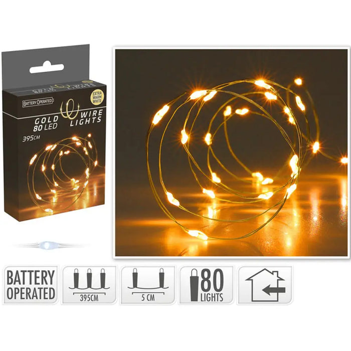 КОЛЕДНО ОСВЕТЛЕНИЕ СТРИНГ 395CM 80LED AX9734030