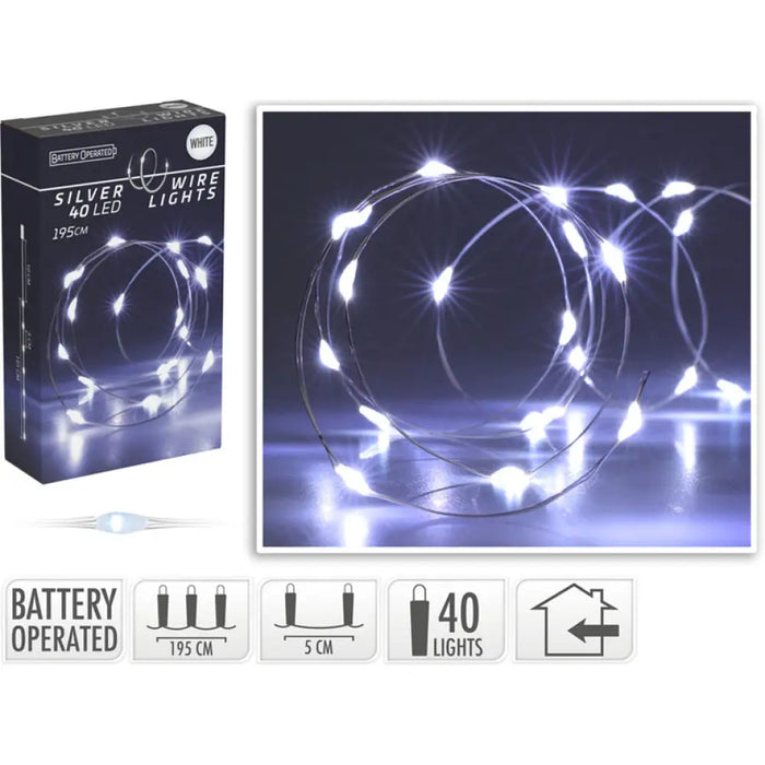 КОЛЕДНО ОСВЕТЛЕНИЕ СТРИНГ 40LED 195CM AX9730420