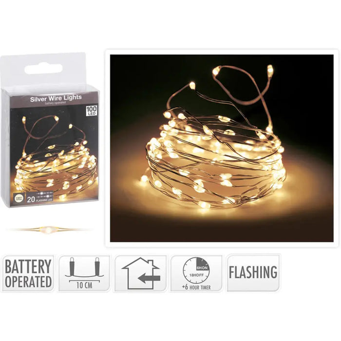 КОЛЕДНО ОСВЕТЛЕНИЕ СТРИНГ 500CM 100LED AX8702430