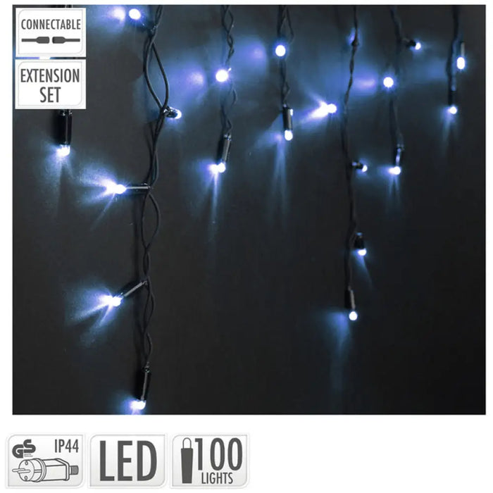 КОЛЕДНО ОСВЕТЛЕНИЕ УДЪЛЖИТЕЛ 400X35CM 100LED -ЗА ВИСУЛКИ