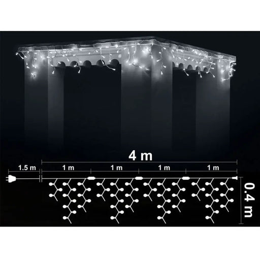 КОЛЕДНО ОСВЕТЛЕНИЕ ВИСУЛКА 400X40CM 120LED ENIGMA ET640B-W