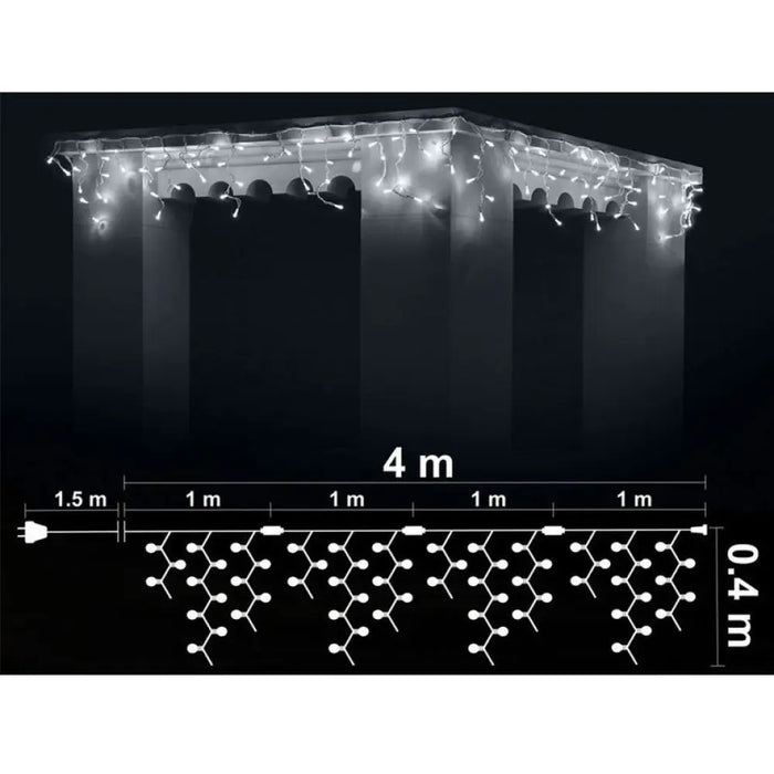 КОЛЕДНО ОСВЕТЛЕНИЕ ВИСУЛКА 400X40CM 120LED ENIGMA ET640B-W