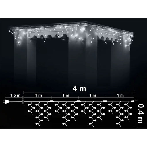 КОЛЕДНО ОСВЕТЛЕНИЕ ВИСУЛКА 400X40CM 120LED ENIGMA ET640W-W