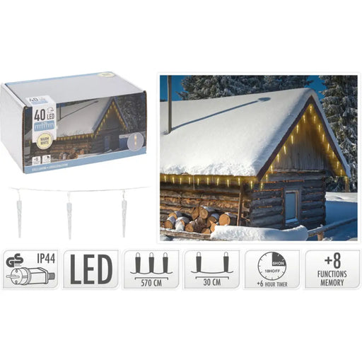КОЛЕДНО ОСВЕТЛЕНИЕ ВИСУЛКА 40LED 570CM AX8103080