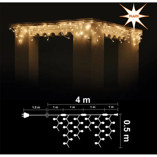 КОЛЕДНО ОСВЕТЛЕНИЕ ВИСУЛКА 4X50CM 132 + 20LED ENIGMA
