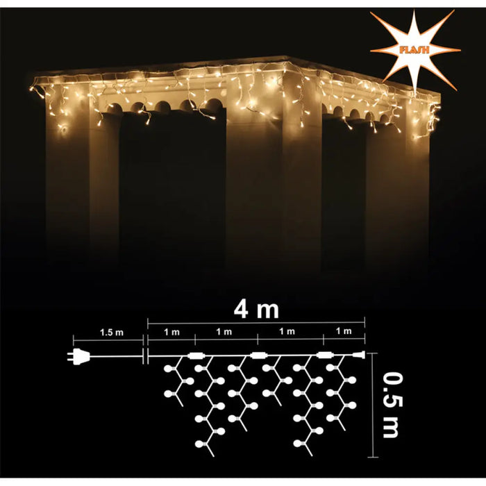 КОЛЕДНО ОСВЕТЛЕНИЕ ВИСУЛКА 4X50CM 132 + 20LED ENIGMA