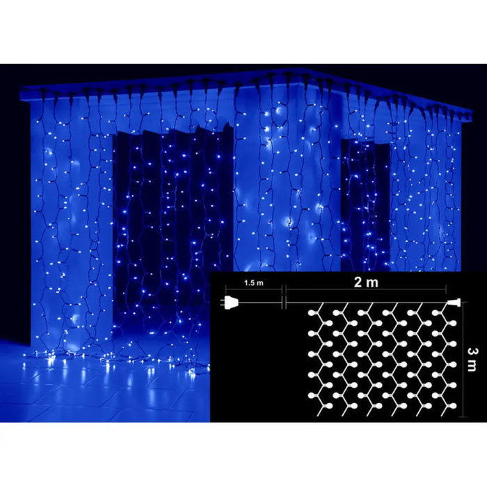 КОЛЕДНО ОСВЕТЛЕНИЕ ЗАВЕСА 200X300CM 600LED ENIGMA ET771B-B