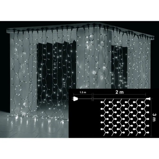 КОЛЕДНО ОСВЕТЛЕНИЕ ЗАВЕСА 200X300CM 600LED ENIGMA ET771B-W