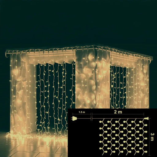 КОЛЕДНО ОСВЕТЛЕНИЕ ЗАВЕСА 200X300CM 600LED ENIGMA ET771W-K2