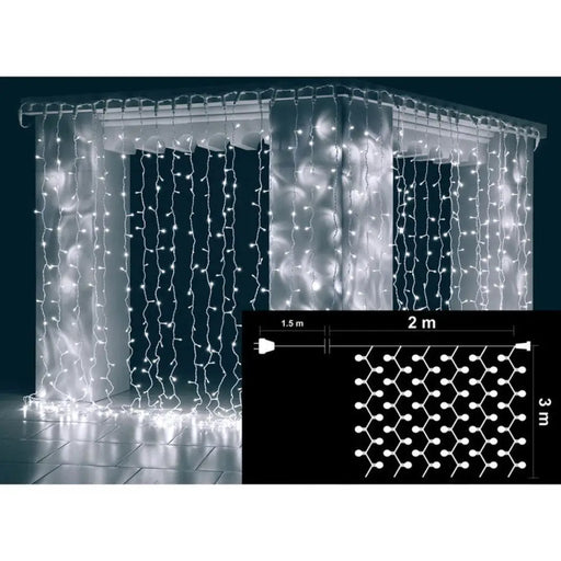 КОЛЕДНО ОСВЕТЛЕНИЕ ЗАВЕСА 200X300CM 600LED ENIGMA ET771W-W