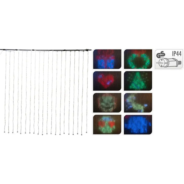 КОЛЕДНО ОСВЕТЛЕНИЕ ЗАВЕСА 400LED 200X200CM AGB100000