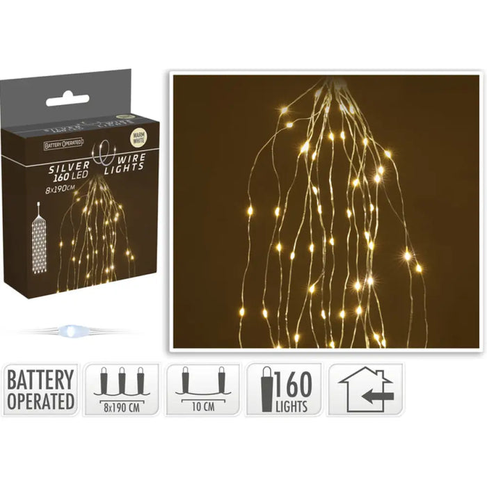 КОЛЕДНО ОСВЕТЛЕНИЕ КАСКАДА 160LED 8X190CM AX9731220