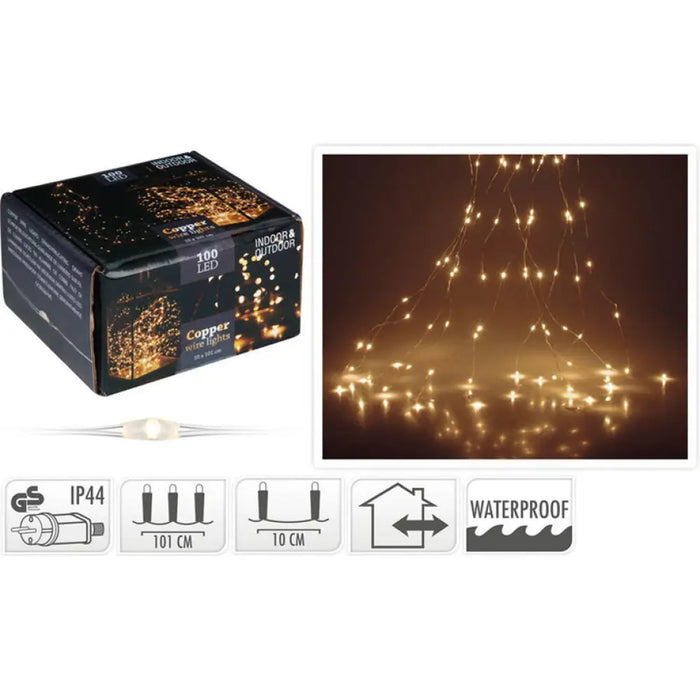КОЛЕДНО ОСВЕТЛЕНИЕ КАСКАДА 10X101CM 100LED AX8702510