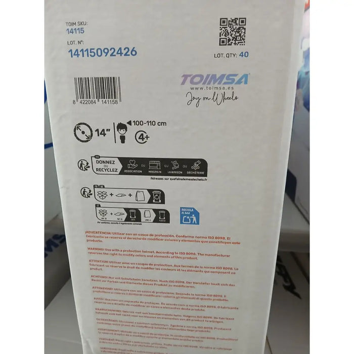 Колело Blue Ice Toimsa 14’’ Син Черен