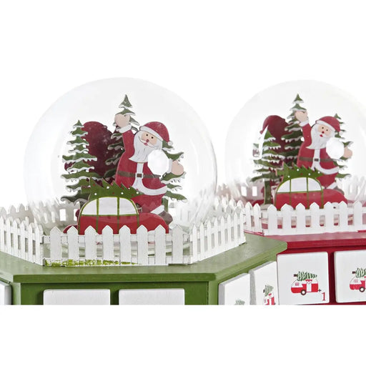 Коледен Календар DKD Home Decor Дървен (22 x 19 x 20 cm) (2