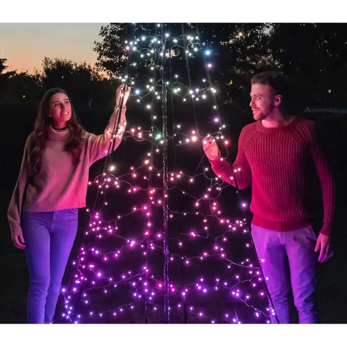 КОЛЕДНО ОСВЕТЛЕНИЕ СТРИНГ ЗА ПИЛОН 300CM 450LED- С ПИЛОН