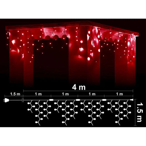 КОЛЕДНО ОСВЕТЛЕНИЕ ВИСУЛКА 400X150CM 304LED ENIGMA ET645B-R