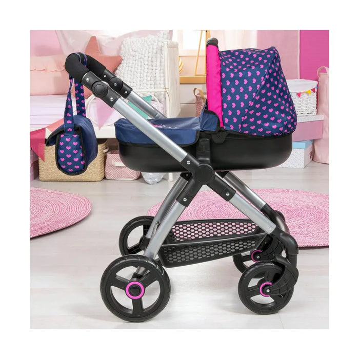 Количка за Кукли Reig Stule Pram Морско син 63 cm