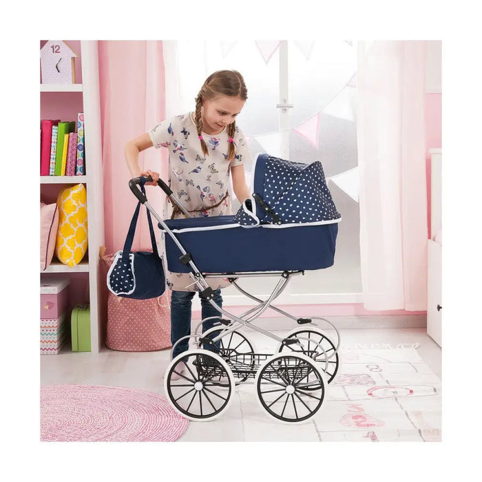 Количка за Кукли Reig Classic Deluxe 70 x 42 x 89 cm Син