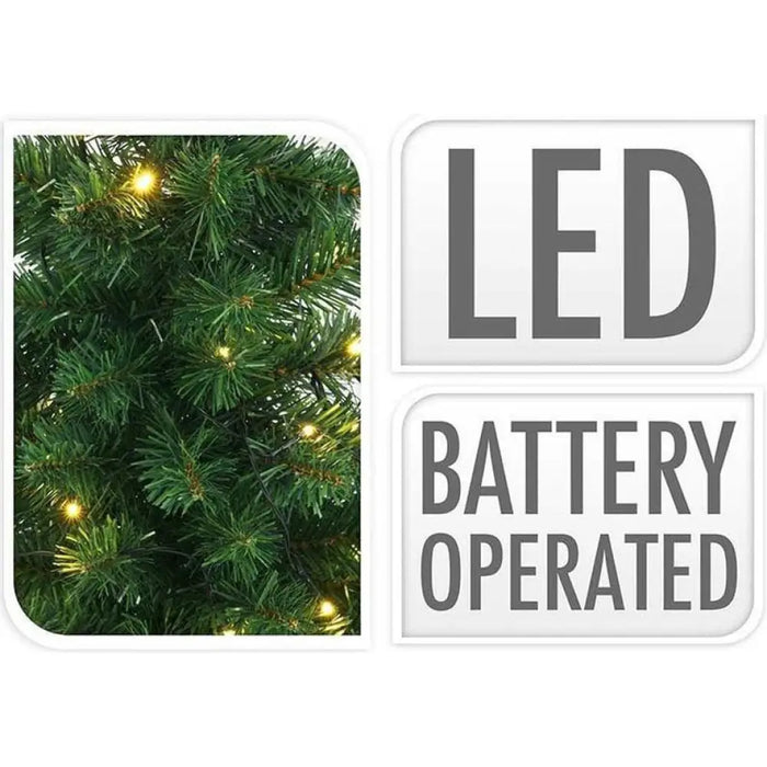 КОЛЕДЕН КОМПЛЕКТ ЗА ВХОДНА ВРАТА 2 ЕЛХИ И ВЕНЕЦ LED H & S