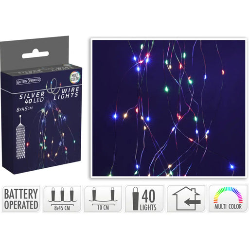 КОЛЕДНО ОСВЕТЛЕНИЕ КАСКАДА 40LED 8Х45СМ MULTI AX9732200