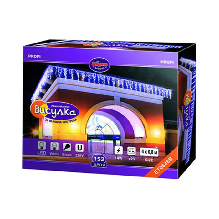 КОЛЕДНО ОСВЕТЛЕНИЕ ВИСУЛКА 400X80CM 152LED ENIGMA ET0648B