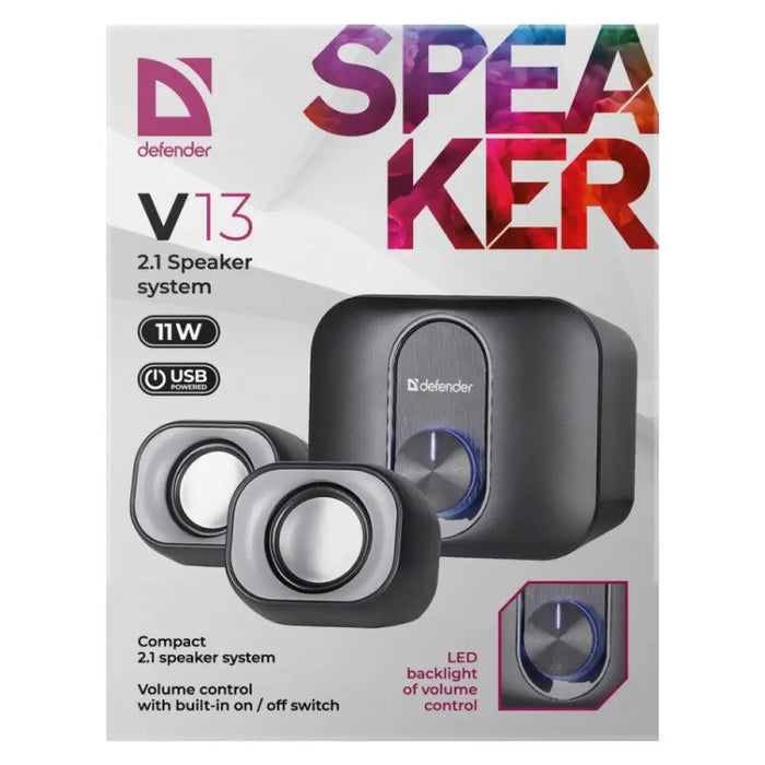 Колони за компютър Defender 65213 Черен 6 W 11 W