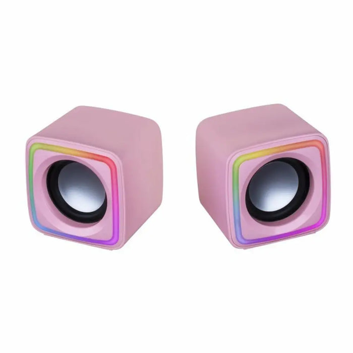 Колони за компютър Mars Gaming MSCUBEP 8W Розов 4 W