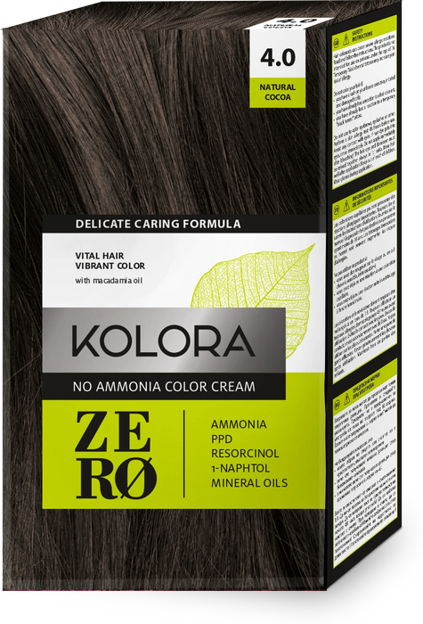 Боя за коса без амоняк - Nr. 4.0 Natural Cocoa, 1 бр