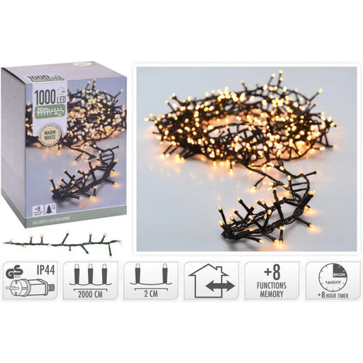 КОЛЕДНО ОСВЕТЛЕНИЕ ГИРЛЯНД 1000LED 2000CM WW AX8560140