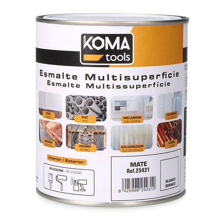 Акрилен емайл Koma Tools Бял 750 ml матов