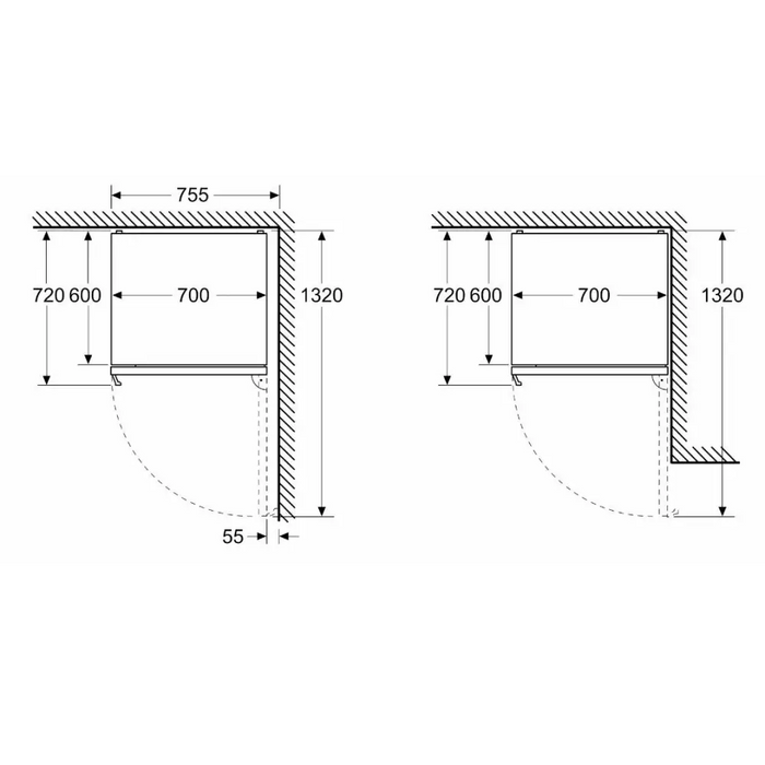 Комбиниран хладилник-фризер Bosch Series 4 KGN497ICT 440 l