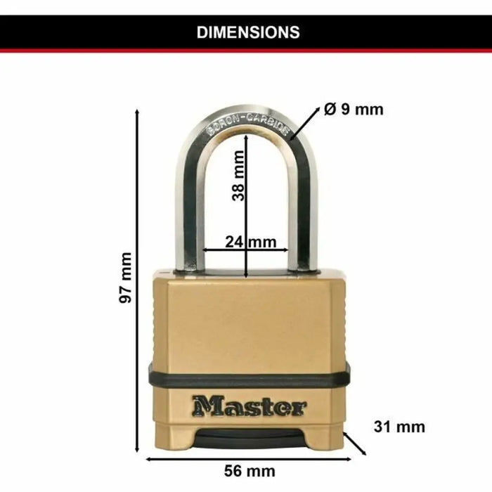 Комбиниран катинар Master Lock цинк