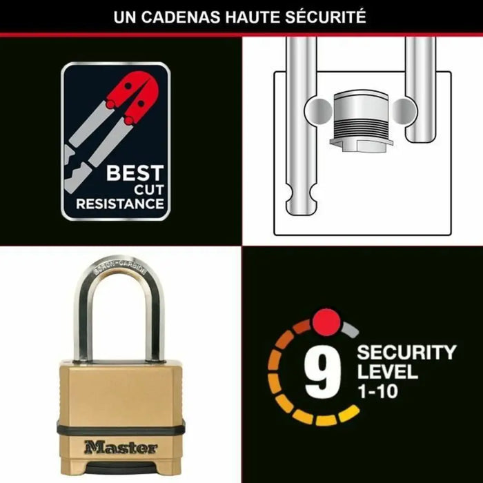 Комбиниран катинар Master Lock цинк