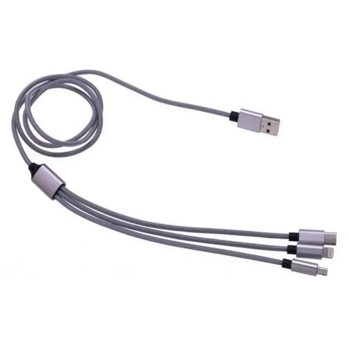 КОМБИНИРАН КАБЕЛ USB LIGHTNING 1М 2А TEKMEE