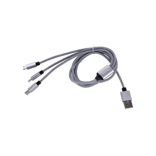 КОМБИНИРАН КАБЕЛ USB LIGHTNING 1М 2А TEKMEE