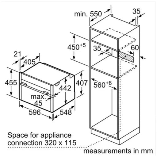 Компактна парна фурна за вграждане NEFF C17FS22G1 47 л N 90