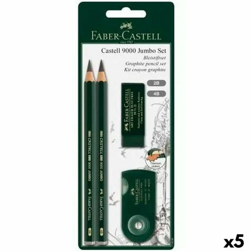 Комплект Молив Faber-Castell Черен (5 броя)