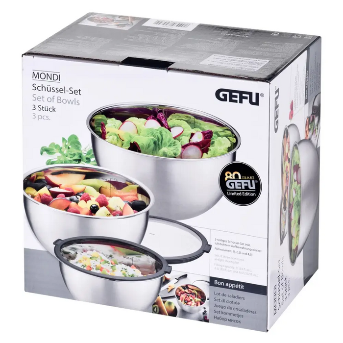 КОМПЛЕКТ 3 КУПИЧКИ (16 20 24 СМ) GEFU MONDI G-89430