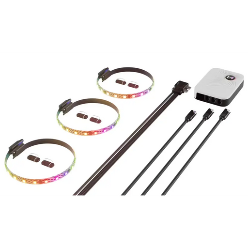 Комплект 3бр ARGB LED Ленти HYTE LS10 - 330 mm + NP50