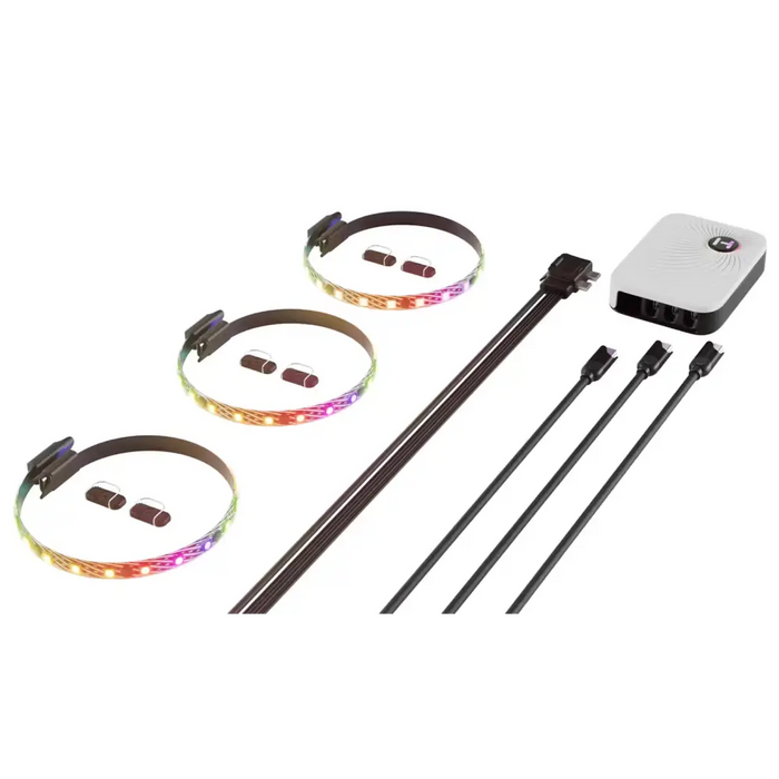 Комплект 3бр ARGB LED Ленти HYTE LS10 - 330 mm + NP50