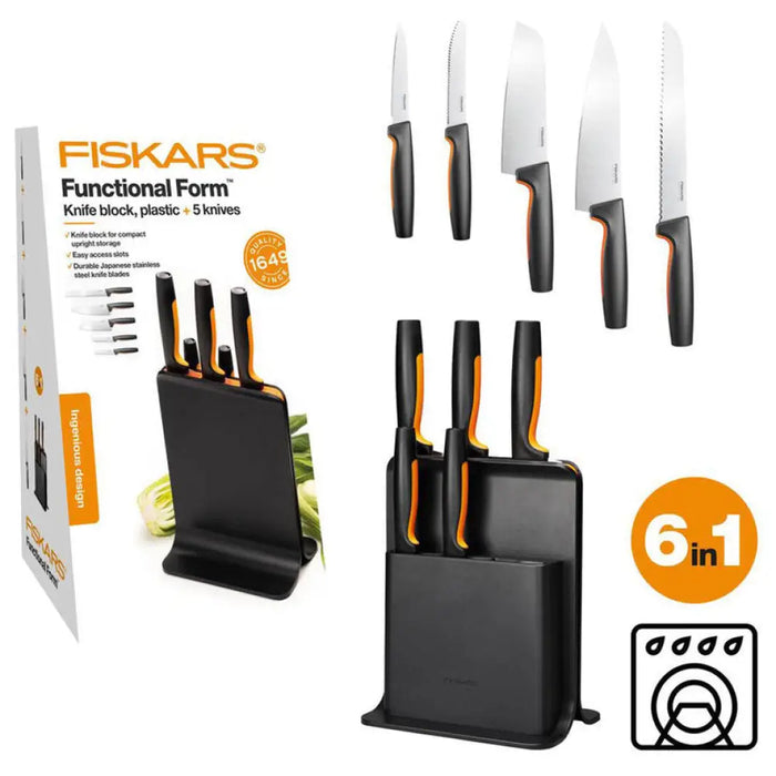 КОМПЛЕКТ 5 БР НОЖОВЕ FISKARS FUNCTIONAL FORM